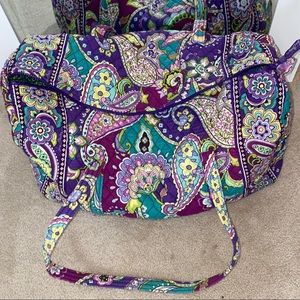Heather Vera Bradley Large Duffle Bag